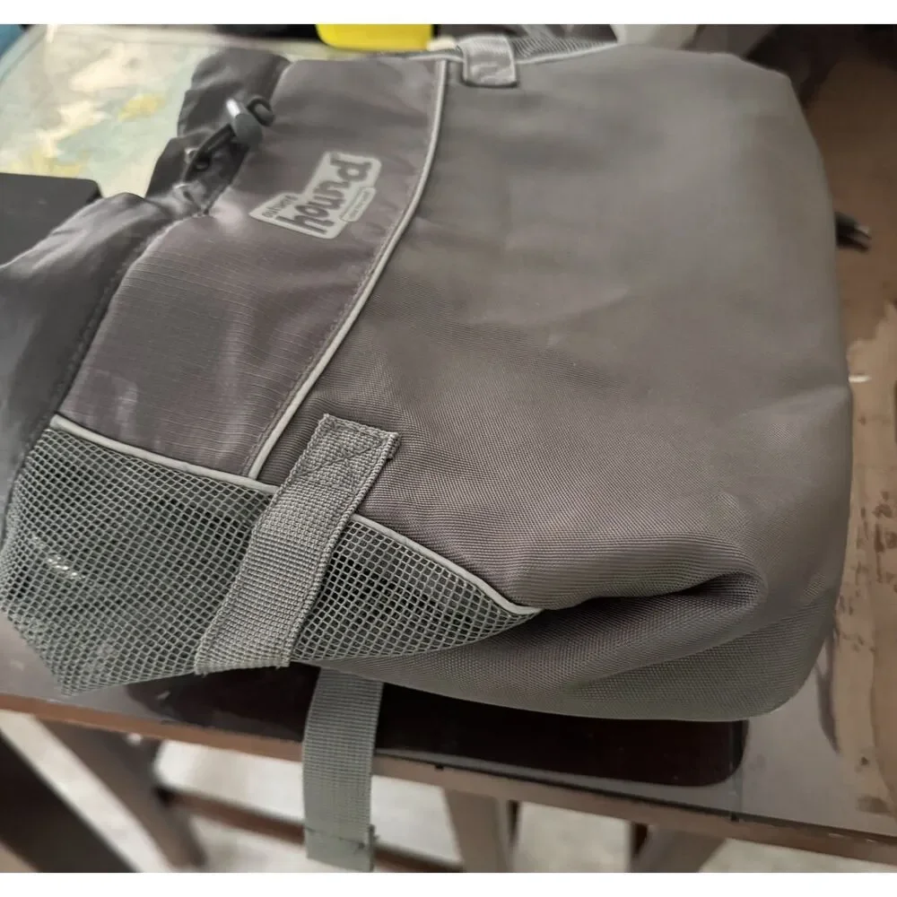 Outward Hound Dog Carrier Backpack Gray Mesh Pet Travel Bag Adjustable Medium